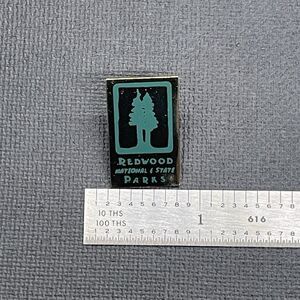 Vintage Rare Redwood State And National Park Souvenir Pin Badge **SEE IMAGES**